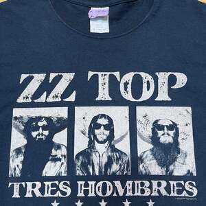 ZZ Top Tres Hombres Album Cover Black Concert Tee
